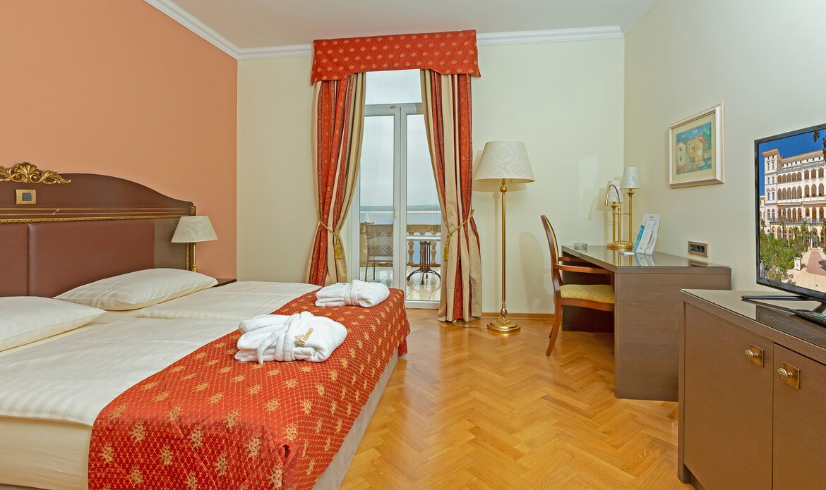 Doppelzimmer im Hotel direkt am Meer, Crikvenica